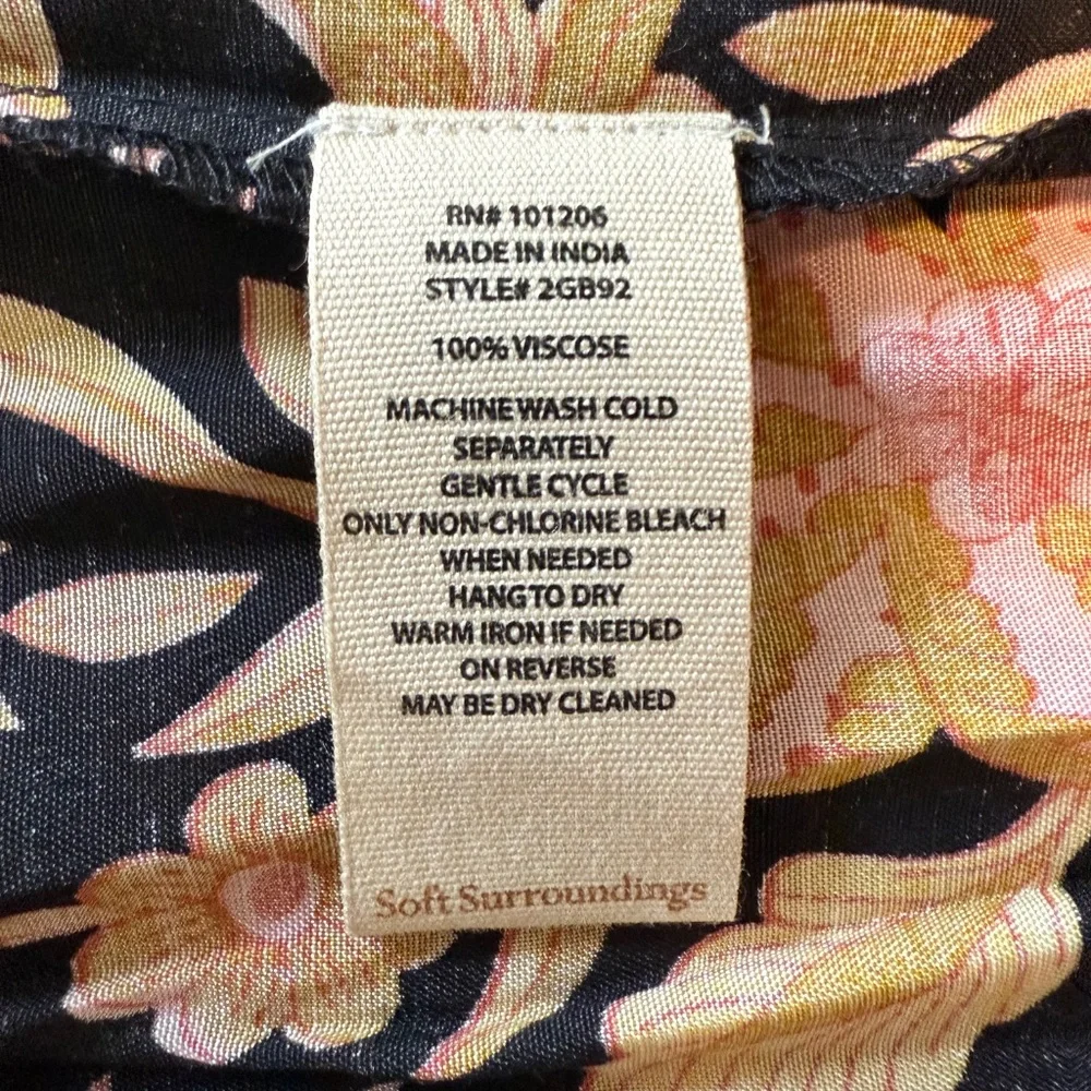 Soft Surroundings‎ Multi floral Tiered Maxi Dress Size 12